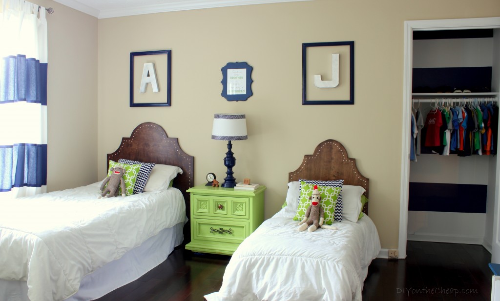 Shared Boys Bedroom by Erin Spain
