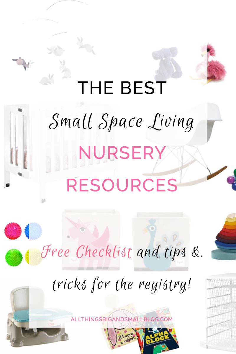 small nursery | small space living | apartment with baby | The Ultimate Guide: Small Space Living with a Baby by popular home decor blogger DIY Decor Mom