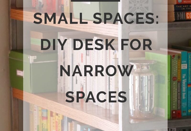 small spaces diy desk