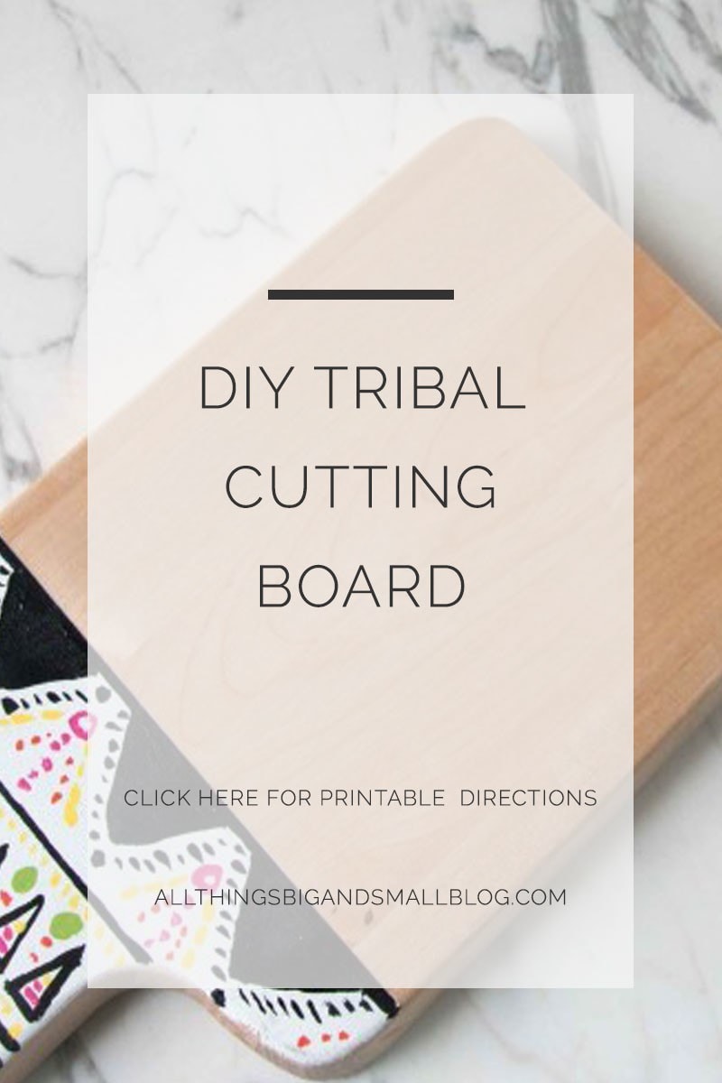 Tribal Cutting Board DIY