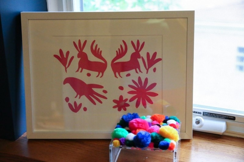 DIY Otomi Print Artwork