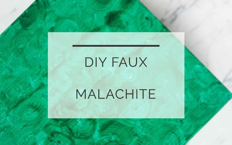 diy faux malachite