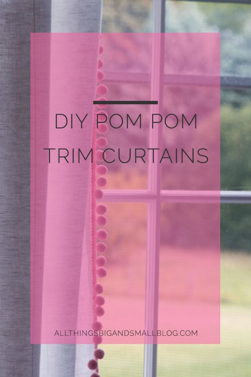 DIY Pom Pom Curtains