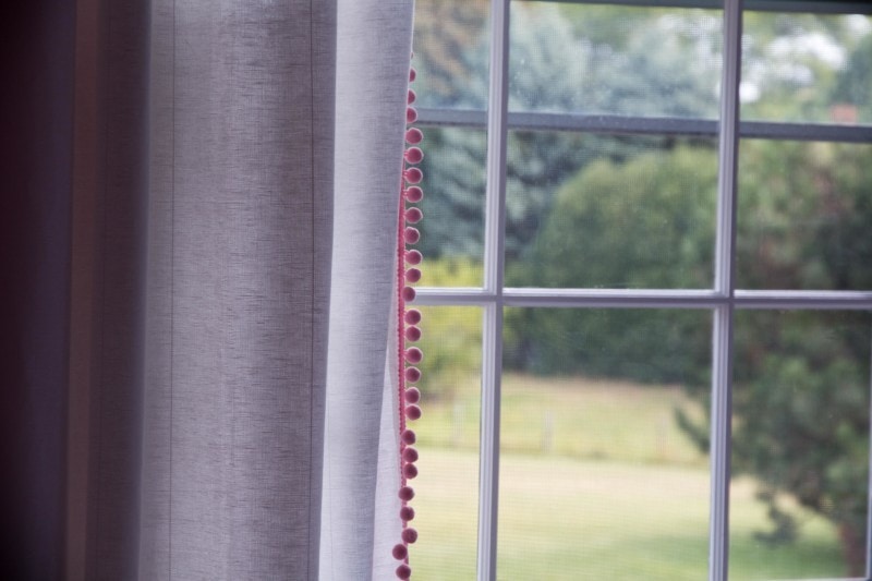 DIY Pom Pom Curtains