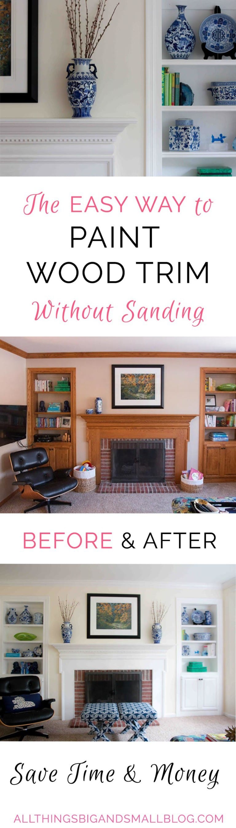 Painting Wood Trim Without Sanding The Ultimate Tutorial by DIY Decor Mom