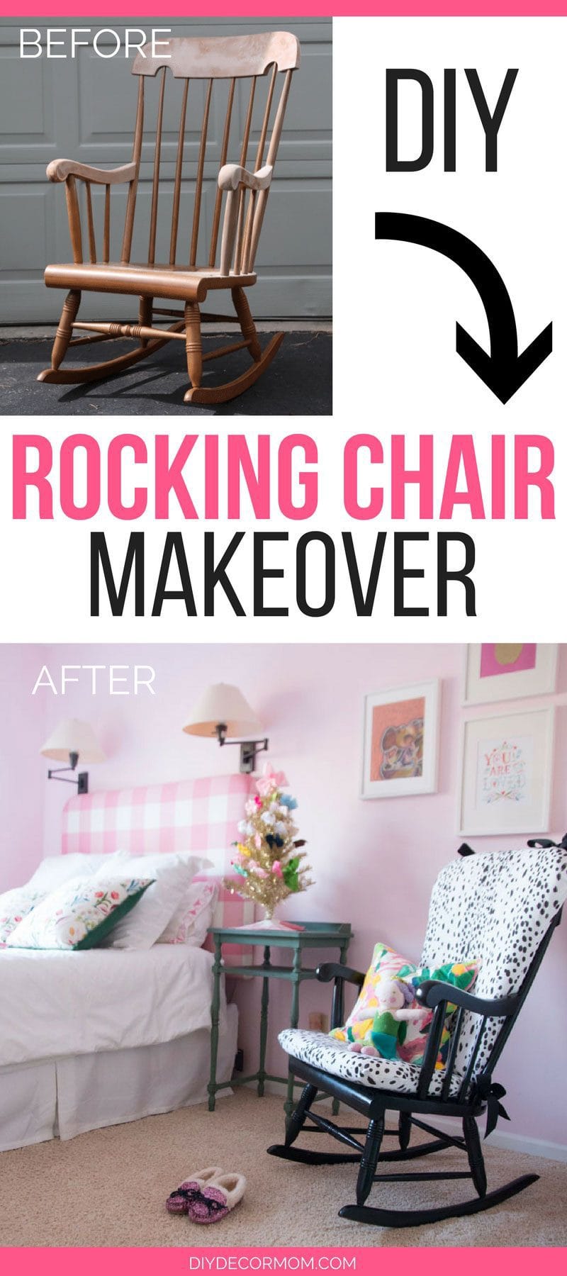 DIY Upholstered Rocking Chair, Home Decor