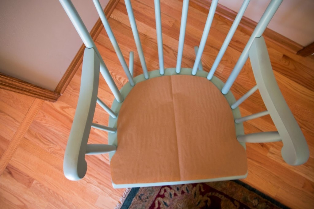 DIY Upholstered Rocking Chair by home decor blogger DIY Decor Mom