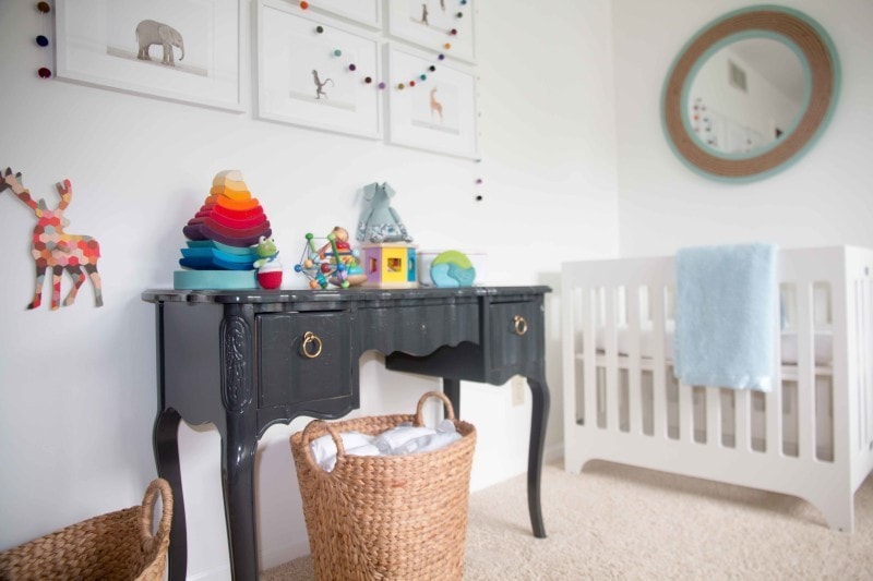 Before and After Vintage Changing Table