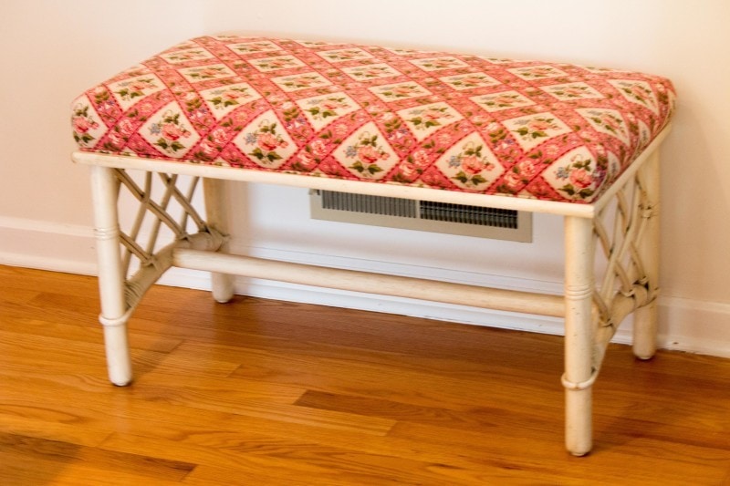 DIY Leopard Chinoiserie Bench 
