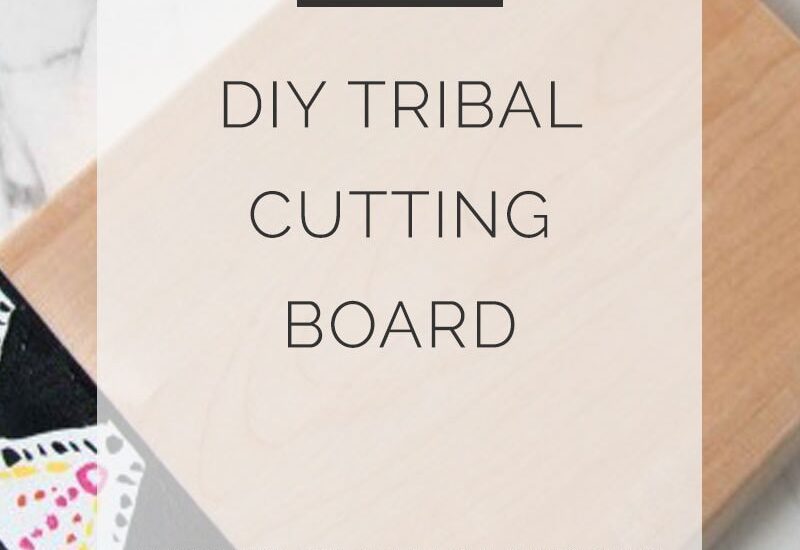 diy tribal cutting board