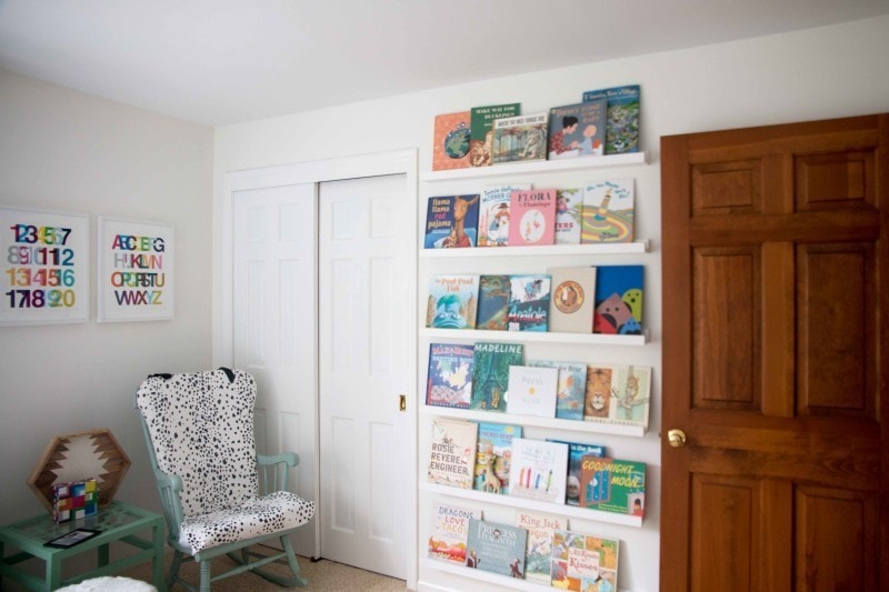 DIY Book Ledge in Nursery - DIY Book Ledge in Nursery by popular home decor blogger DIY Decor Mom