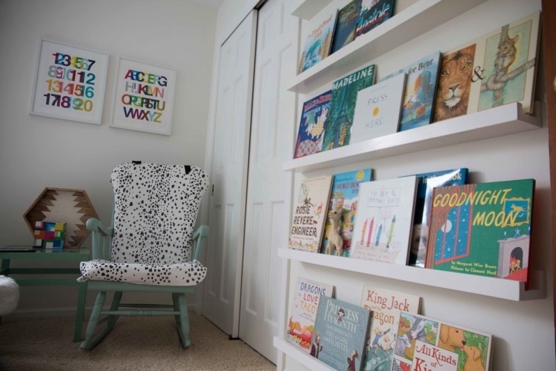 DIY Book Ledge in Nursery - DIY Book Ledge in Nursery by popular home decor blogger DIY Decor Mom