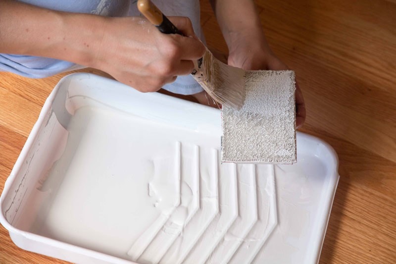 How To Paint Fiberglass Door and Oak Trim - How To Paint Fiberglass Door by home decor blogger DIY Decor Mom 