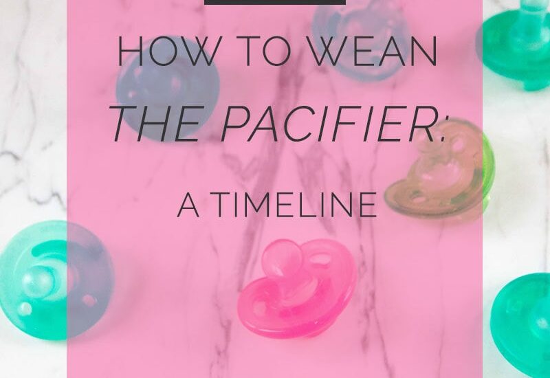 how to wean the pacifier