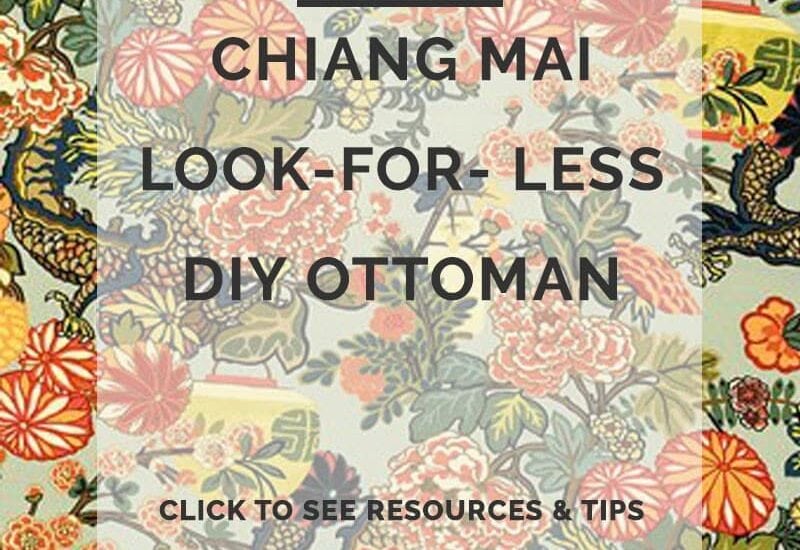 chiang mai look for less - Chiang Mai Look Alike DIY Ottoman by popular home decor blogger DIY Decor Mom