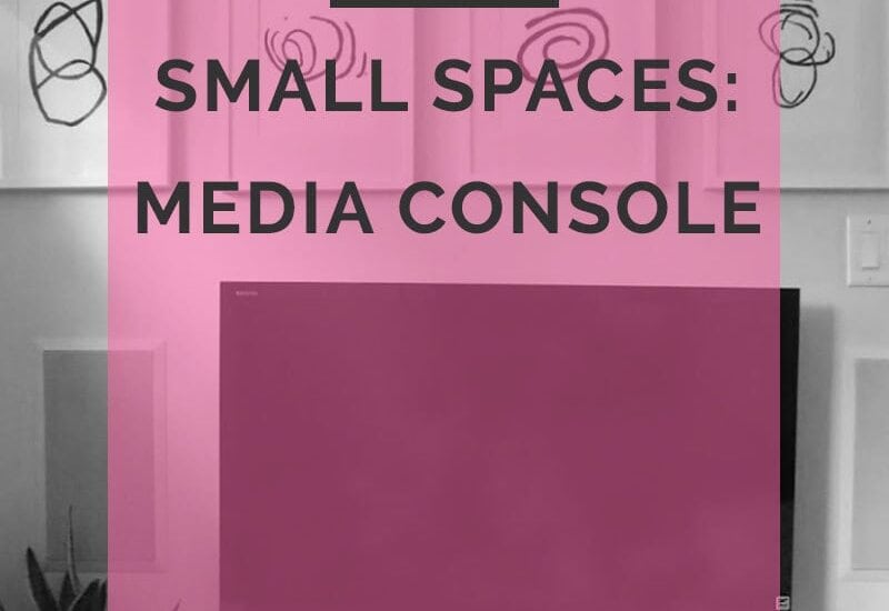 small spaces media console