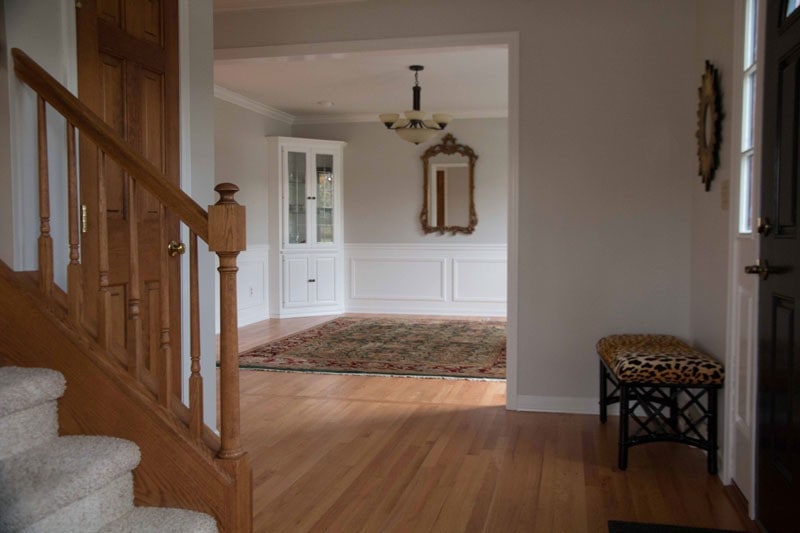 The Dining Room Before and After DIY Paneling & Paint 