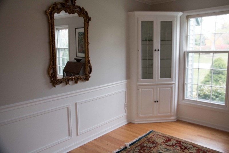 The Dining Room Before and After DIY Paneling & Paint 