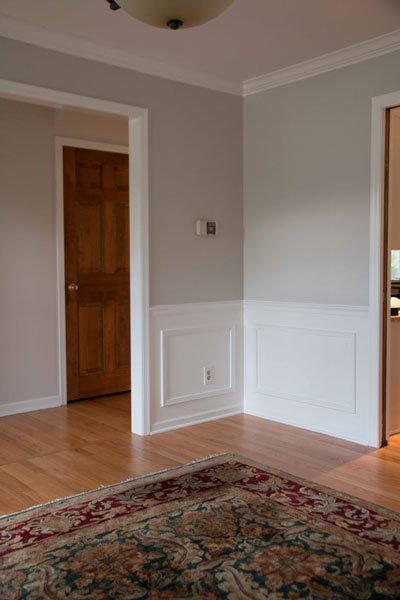 The Dining Room Before and After DIY Paneling & Paint 