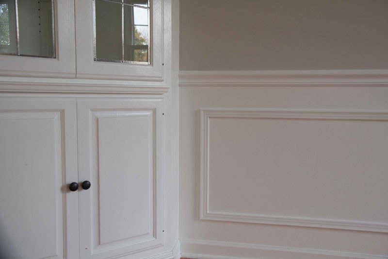 The Dining Room Before and After DIY Paneling & Paint 