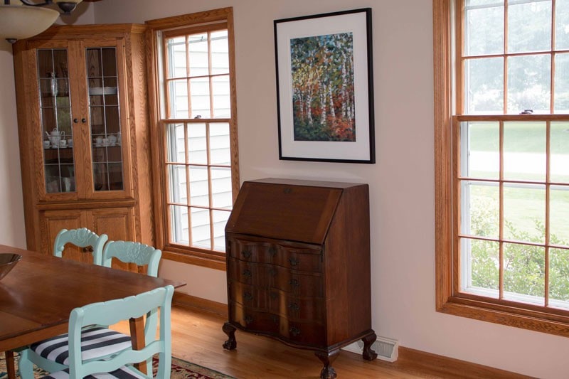 The Dining Room Before and After DIY Paneling & Paint 