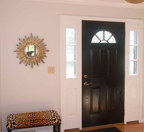 how to paint fiberglass door - How To Paint Fiberglass Door by home decor blogger DIY Decor Mom