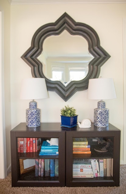 DIY Blue Geometric Pillows