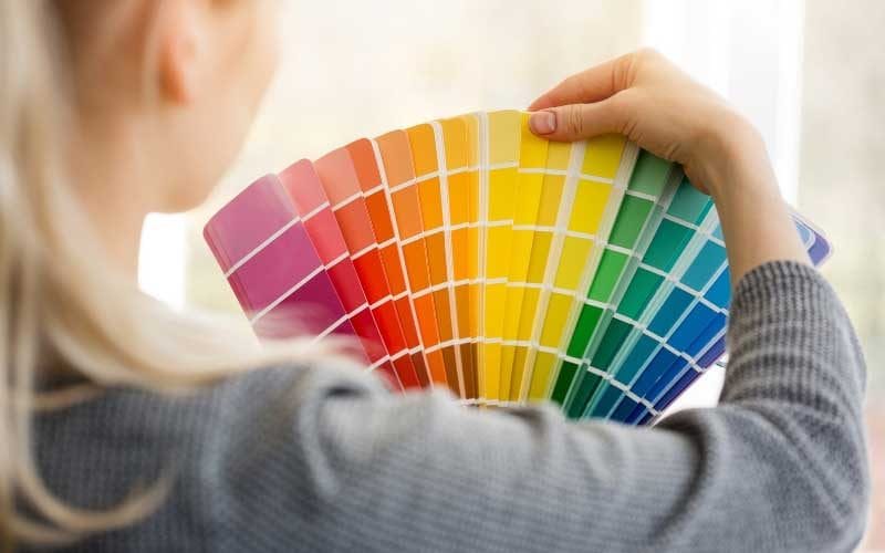 choosing paint colors for home from paint chips