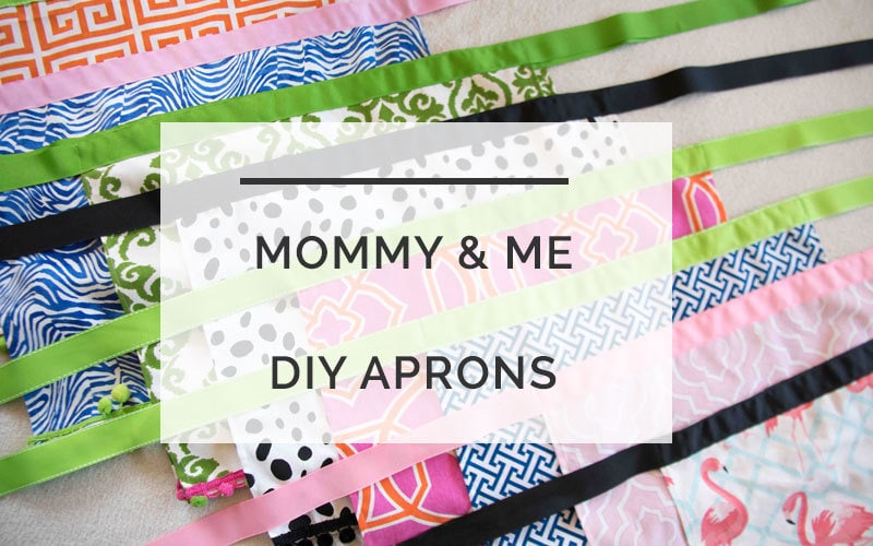 diy apron- mommy and me