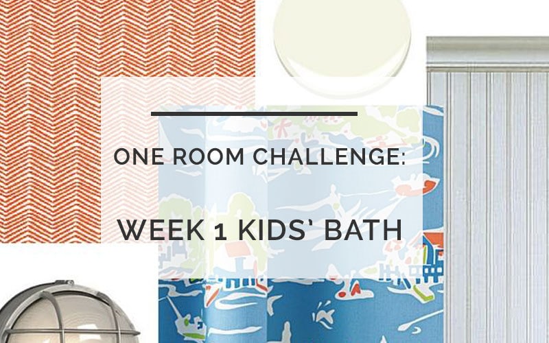 One Room Challenge- Kids Bath- All Things Big and Small Blog