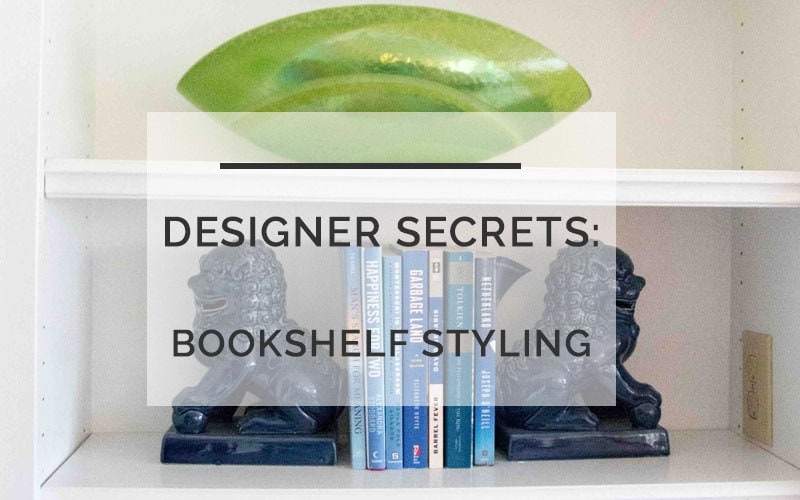 how to style bookshelves