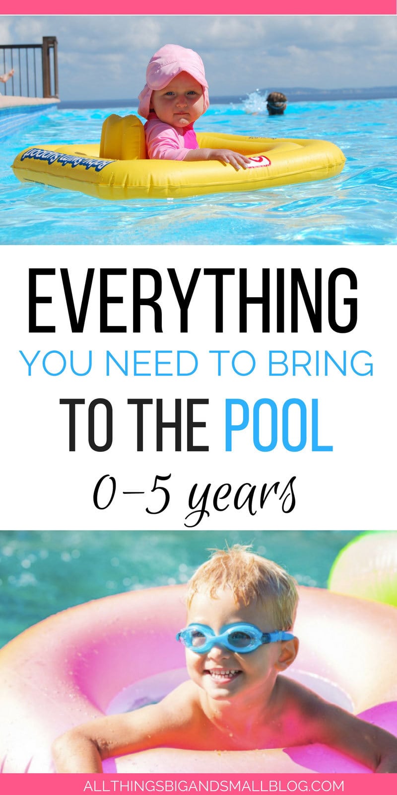 everything you need to bring and what to skip for going to the pool with kids | ALL THINGS BIG AND SMALL