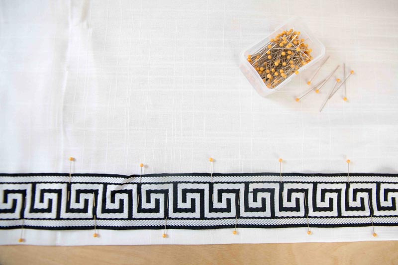 DIY Greek Key Curtains | DIY Greek Key Trim | Budget Friendly Greek Key | All Things Big and Small Blog - DIY Greek Key Curtains by popular home decor blogger DIY Decor Mom