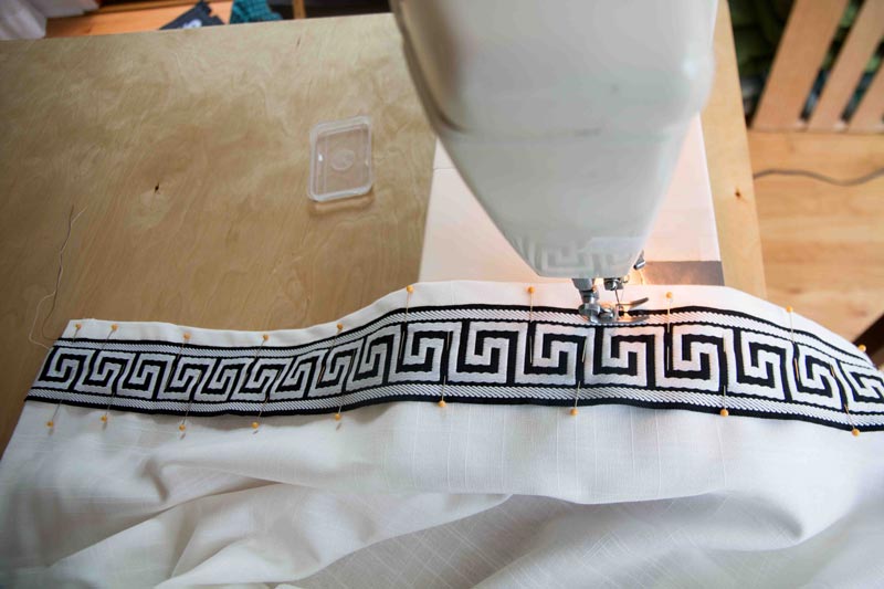 DIY Greek Key Curtains | DIY Greek Key Trim | Budget Friendly Greek Key | All Things Big and Small Blog - DIY Greek Key Curtains by popular home decor blogger DIY Decor Mom