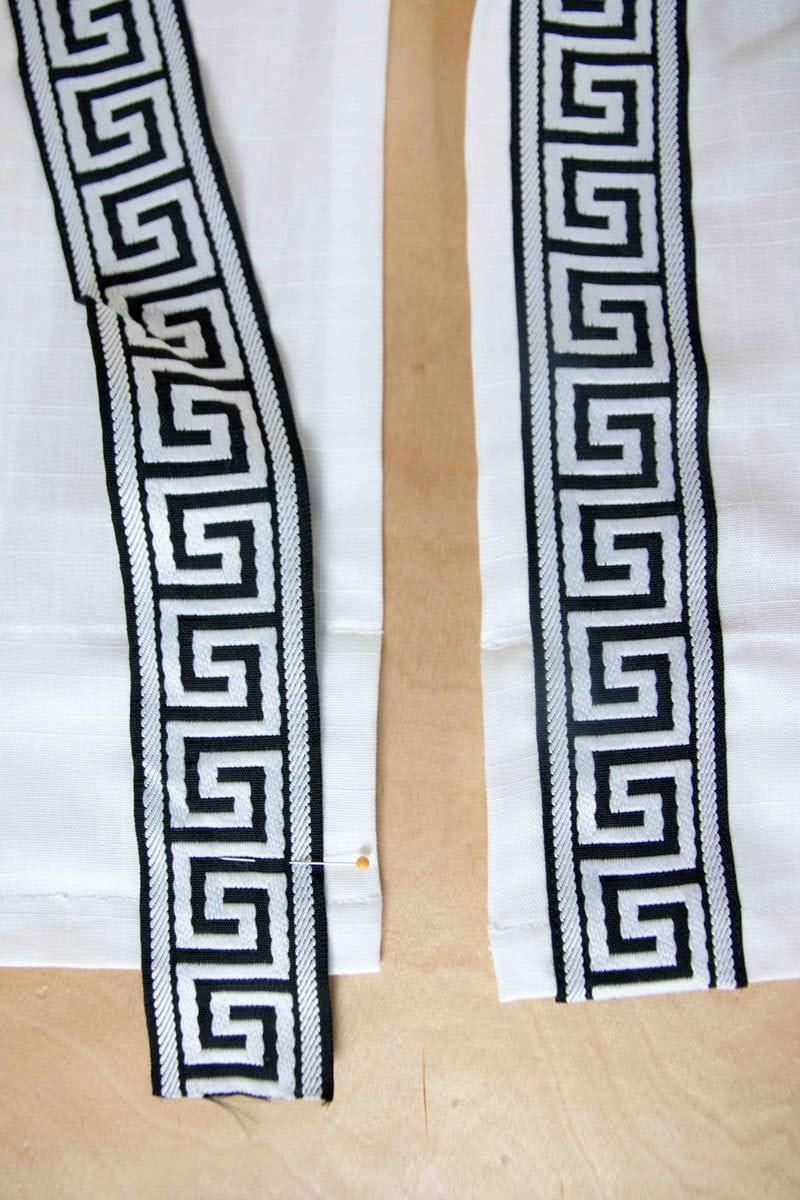 DIY Greek Key Curtains | DIY Greek Key Trim | Budget Friendly Greek Key | All Things Big and Small Blog - DIY Greek Key Curtains by popular home decor blogger DIY Decor Mom