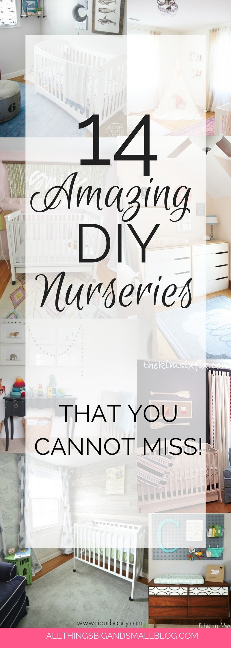 Nursery Ideas You Have to See | DIY Nurseries that budget-friendly nursery ideas for your baby room! Round up by ALL THINGS BIG AND SMALL