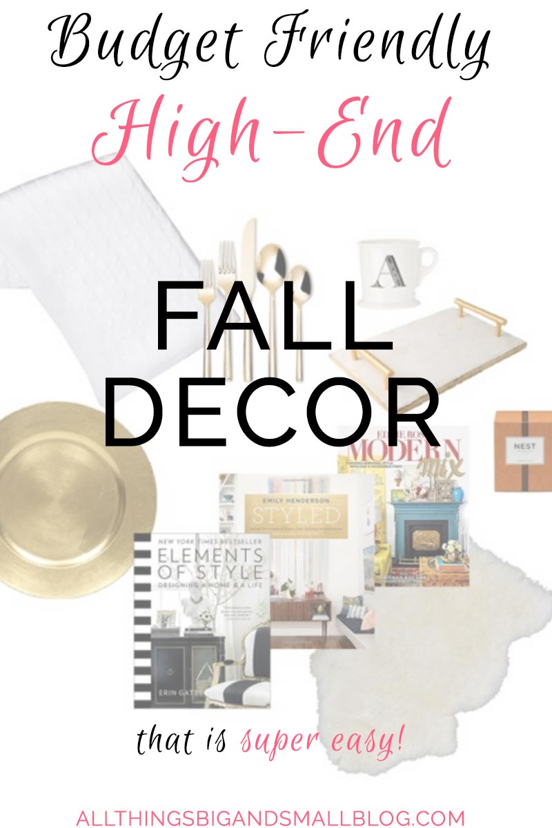 FALL DECOR that is budget friendly and EASY from ALL THINGS BIG AND SMALL BLOG