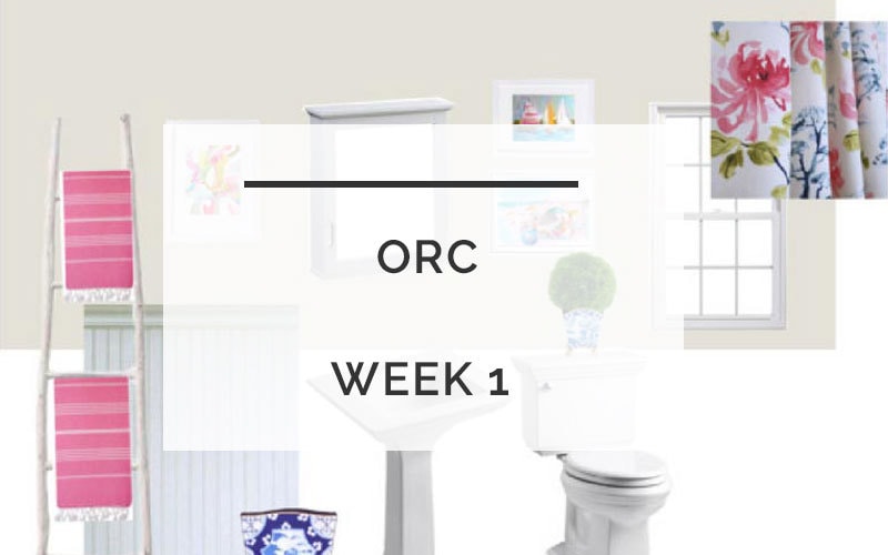 Powder Room Redo | One Room Challenge | All Things Big and Small