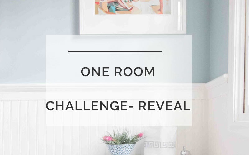 one room challenge powder room