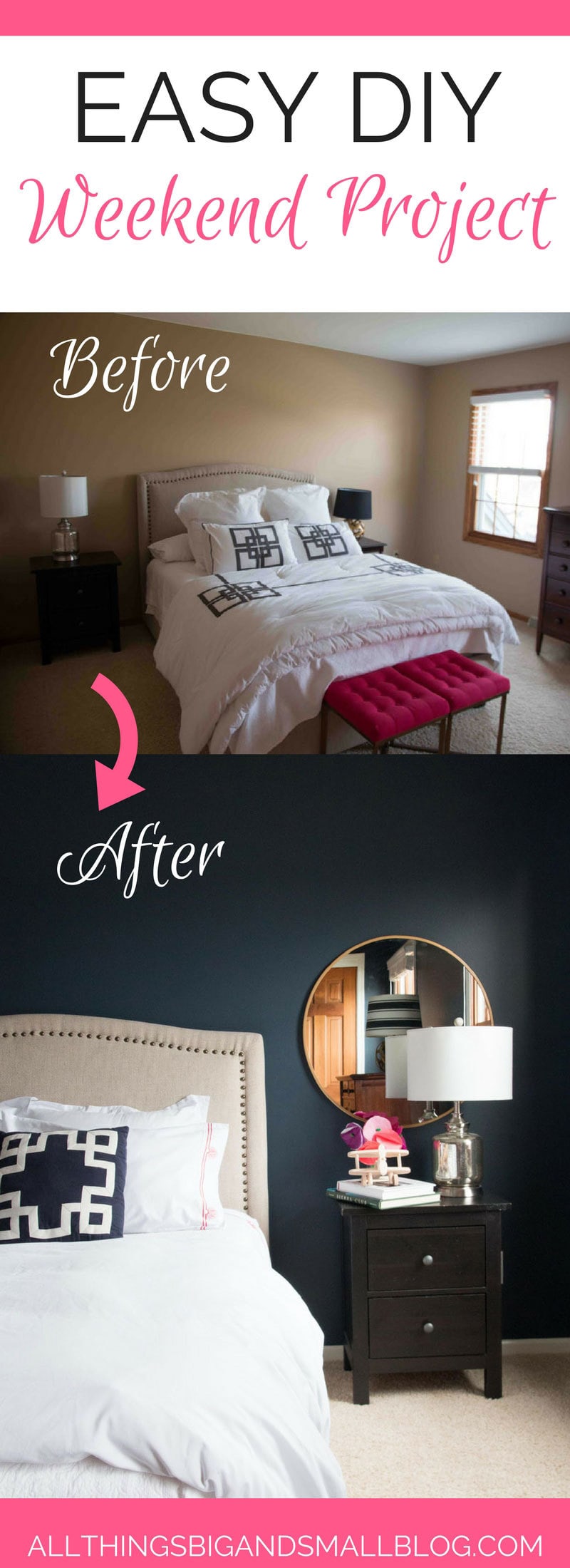 DIY Weekend Project | Guest Room Refresh | All Things Big and Small