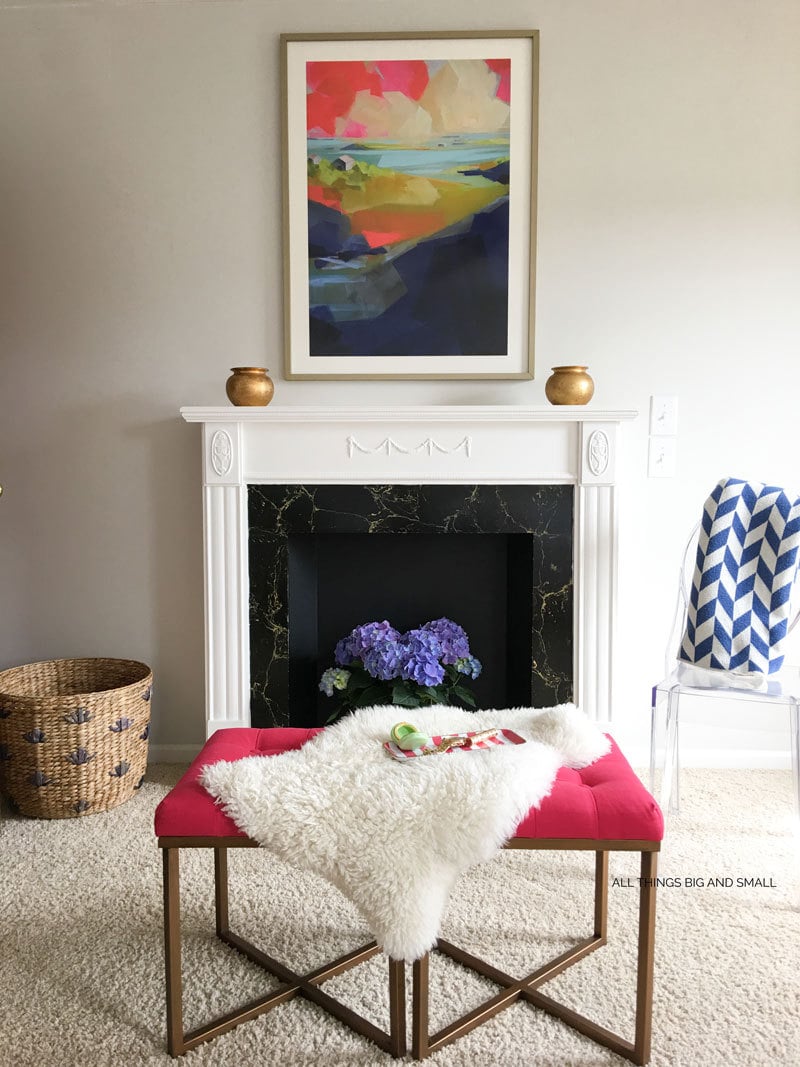 DIY Vintage Faux Fireplace | DIY Faux Fireplace | DIY Mantel | ALL THINGS BIG AND SMALL