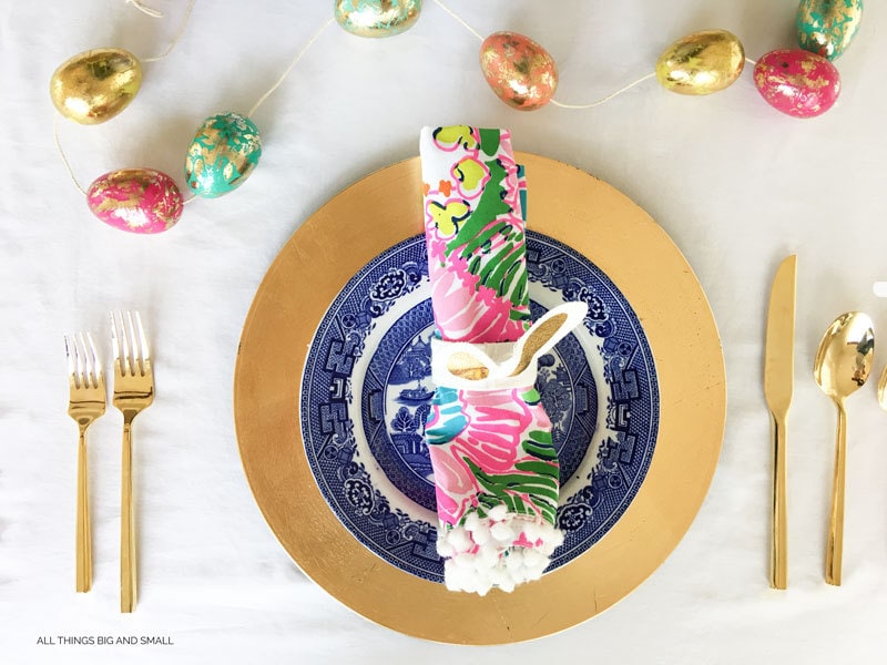 Easy Easter Tablescape | How to Add Color to your table | ALL THINGS BIG AND SMALL