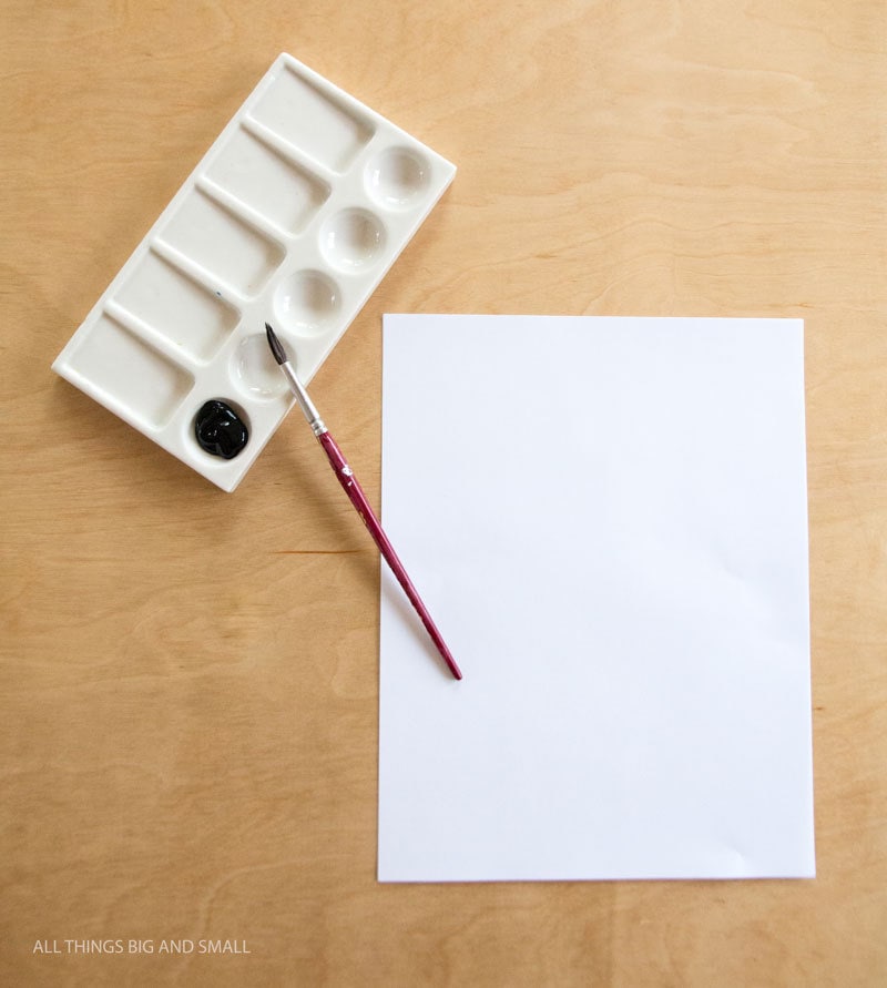 Black and white art | Easy DIY Art project ALL THINGS BIG AND SMALL