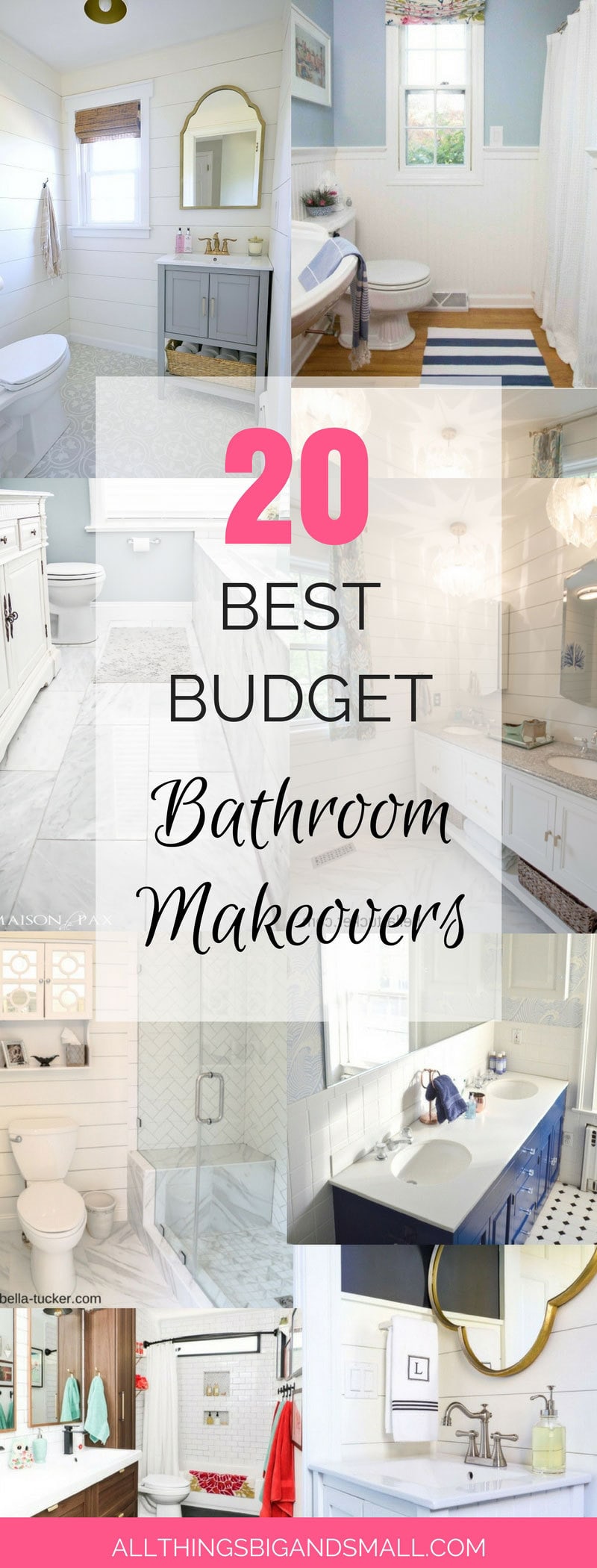 Best Budget Friendly Bathroom Makeovers You Have To See! | Bathroom Makeover | ALL THINGS BIG AND SMALL