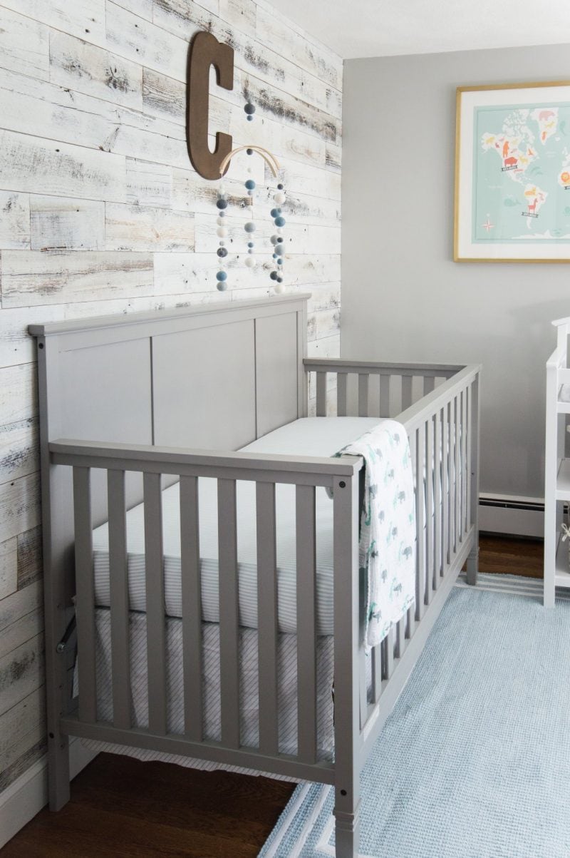 neutral gray nursery boy room by Jenna Kate at Home