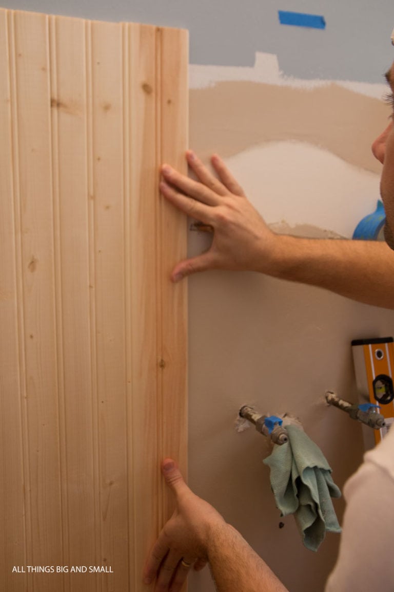 Beadboard Bathroom How to DIY Beadboard that looks professional!