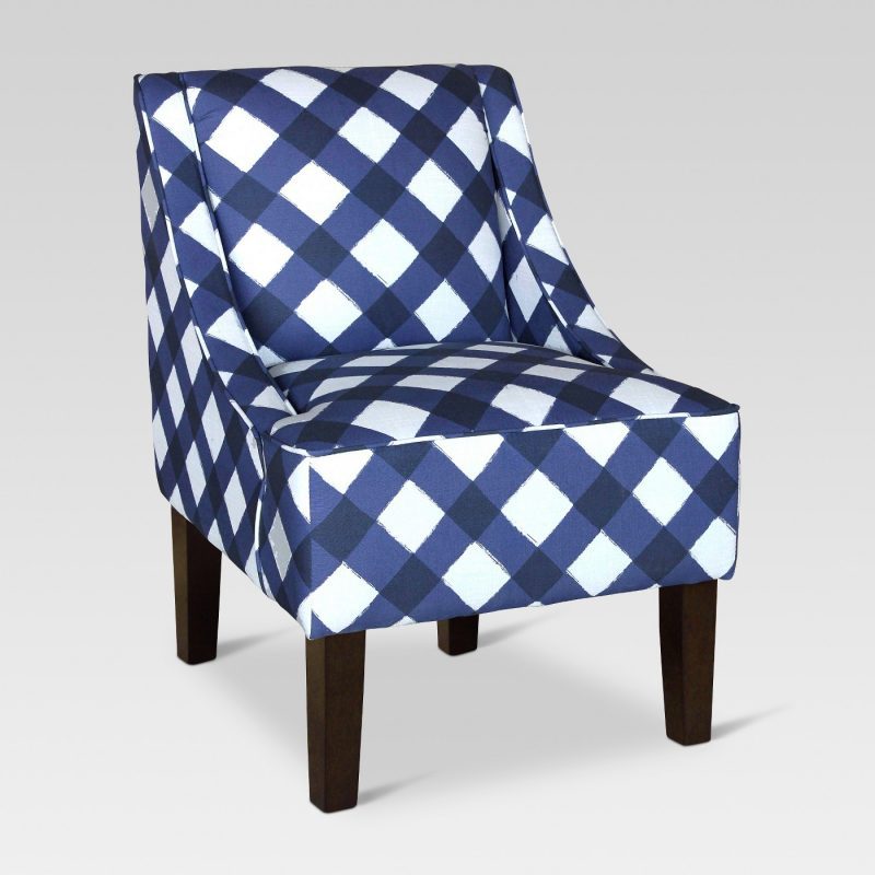 target accent chair- affordable blue and white buffalo accent chair