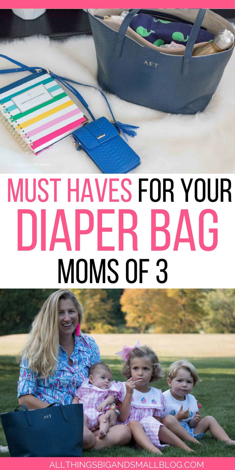 Diaper Bag Checklist for Moms of Three--Toddlers and Baby Diaper Bag Must Haves - Diaper Bag for Toddler and Newborn: What You Need and What You Don't by popular mom blogger DIY Decor Mom