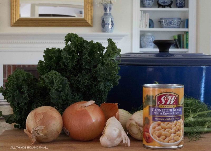 white-bean-soup with kale