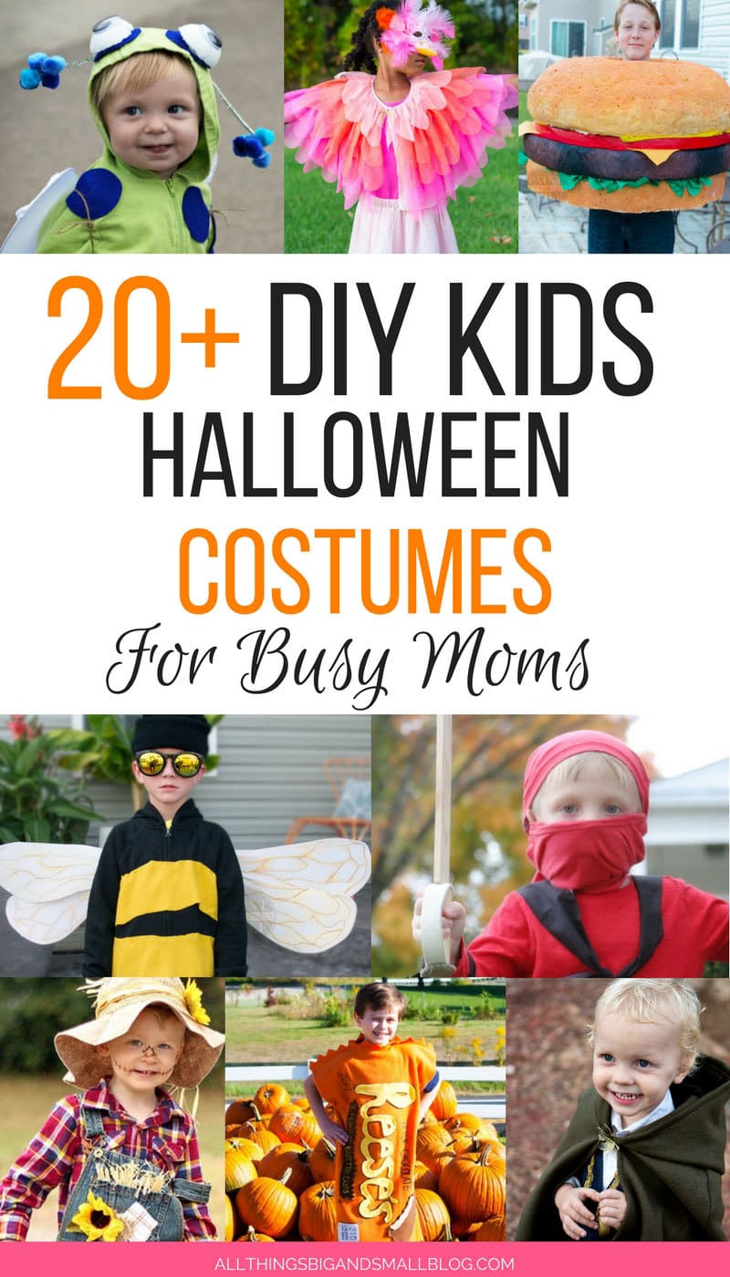 OMG! Love these DIY Kids Halloween Costumes